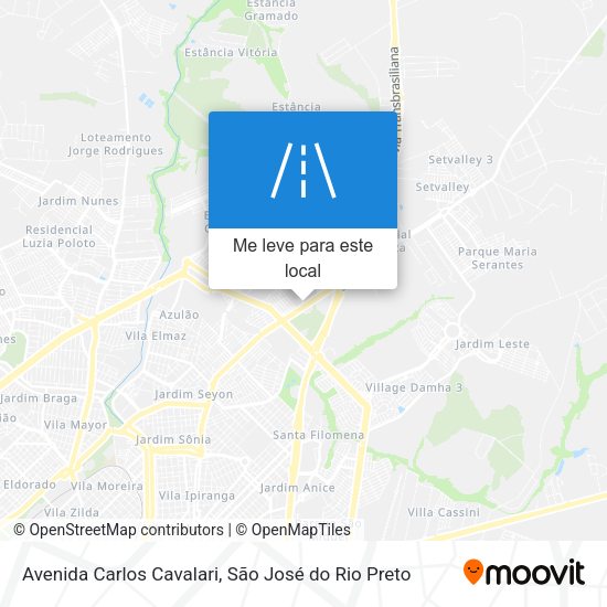 Avenida Carlos Cavalari mapa