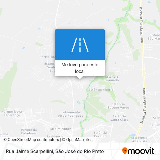 Rua Jaime Scarpellini mapa