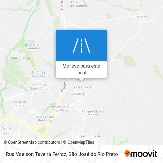 Rua Vaelson Taveira Ferraz mapa