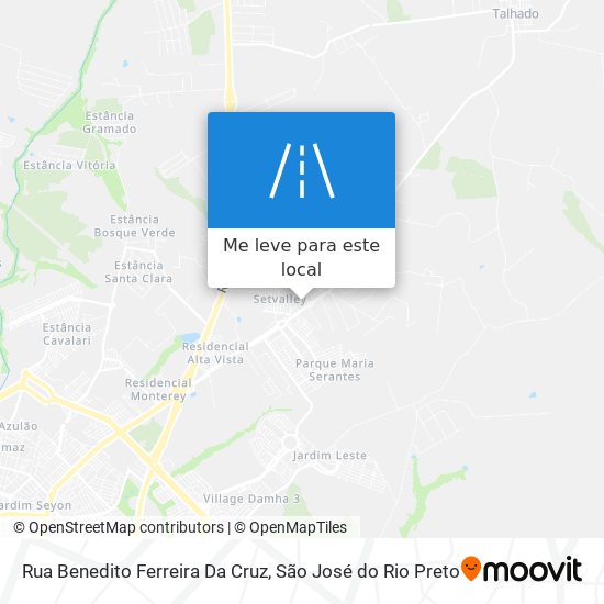 Rua Benedito Ferreira Da Cruz mapa