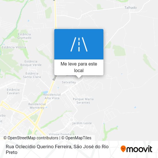 Rua Oclecídio Querino Ferreira mapa
