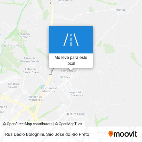 Rua Décio Bolognini mapa
