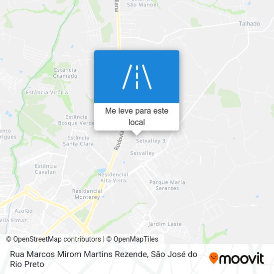 Rua Marcos Mirom Martins Rezende mapa