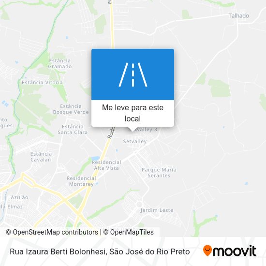 Rua Izaura Berti Bolonhesi mapa