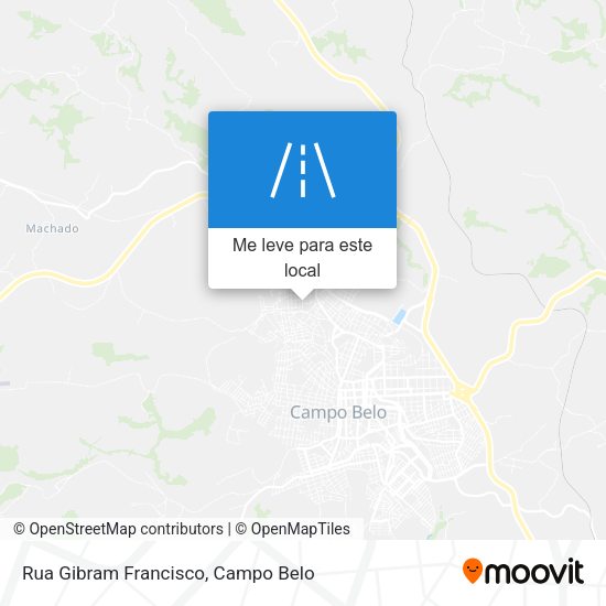 Rua Gibram Francisco mapa
