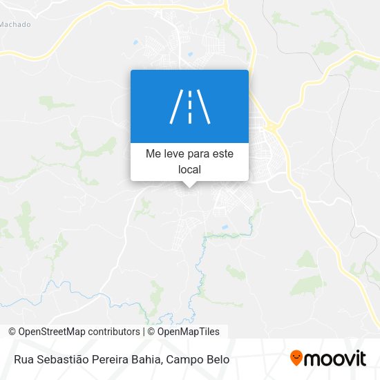 Rua Sebastião Pereira Bahia mapa