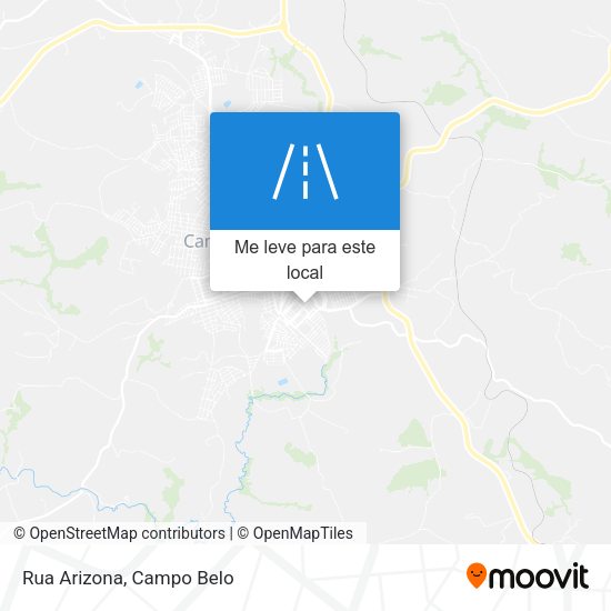 Rua Arizona mapa