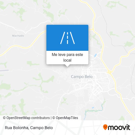 Rua Bolonha mapa