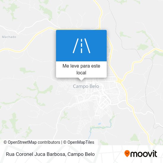 Rua Coronel Juca Barbosa mapa