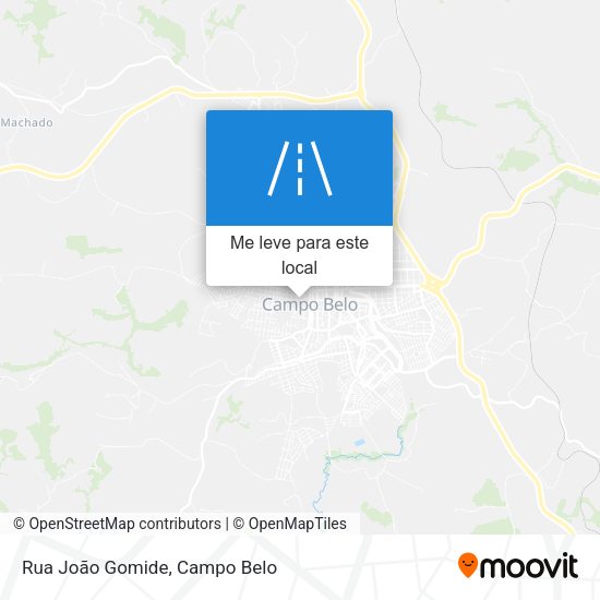 Rua João Gomide mapa