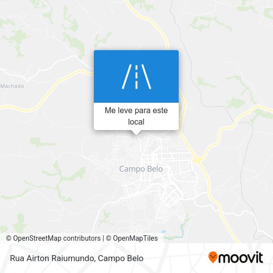 Rua Airton Raiumundo mapa