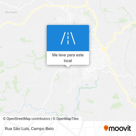 Rua São Luís mapa