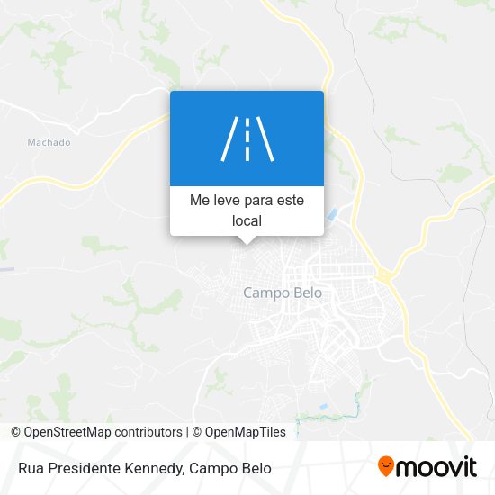 Rua Presidente Kennedy mapa