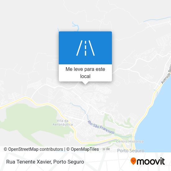 Rua Tenente Xavier mapa