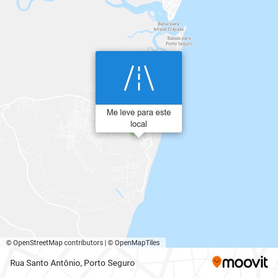 Rua Santo Antônio mapa