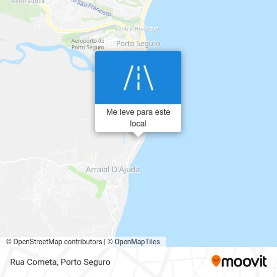 Rua Cometa mapa