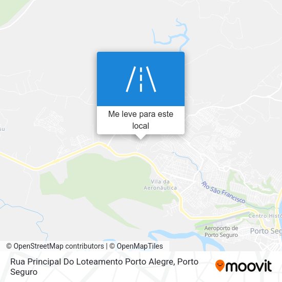 Rua Principal Do Loteamento Porto Alegre mapa