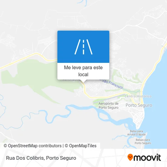 Rua Dos Colibris mapa