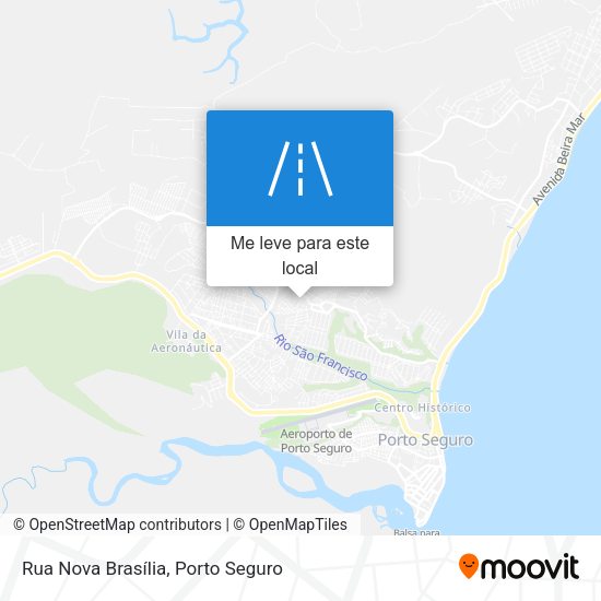 Rua Nova Brasília mapa