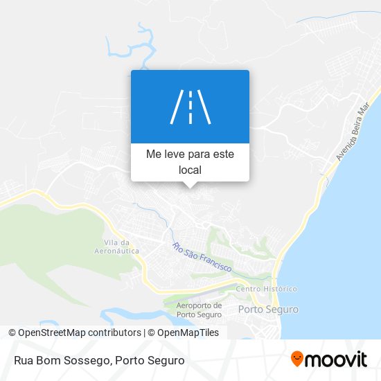 Rua Bom Sossego mapa