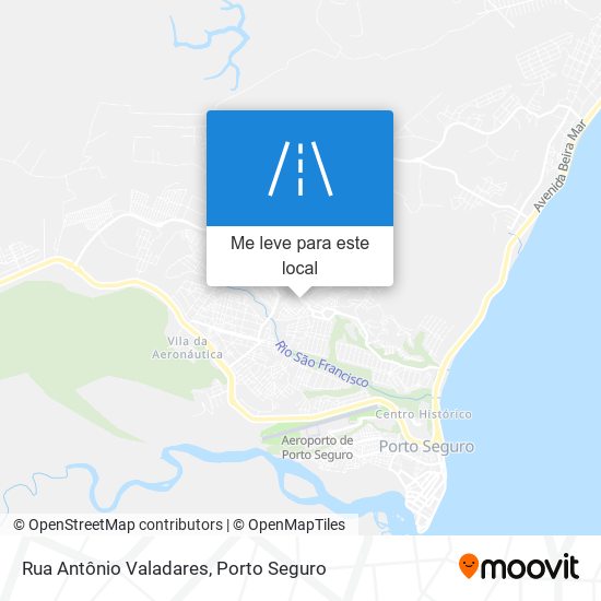 Rua Antônio Valadares mapa