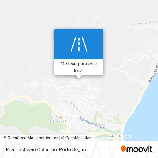 Rua Cristóvão Colombo mapa