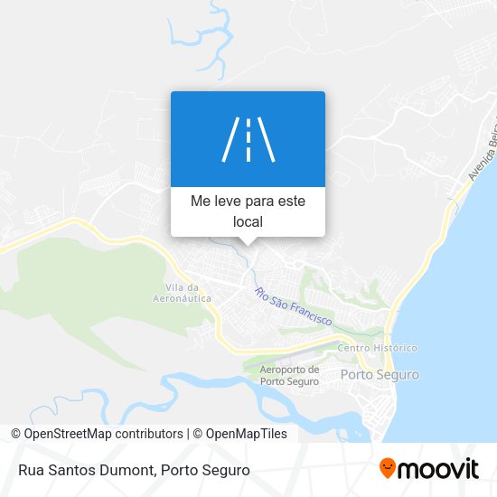 Rua Santos Dumont mapa