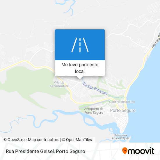 Rua Presidente Geisel mapa