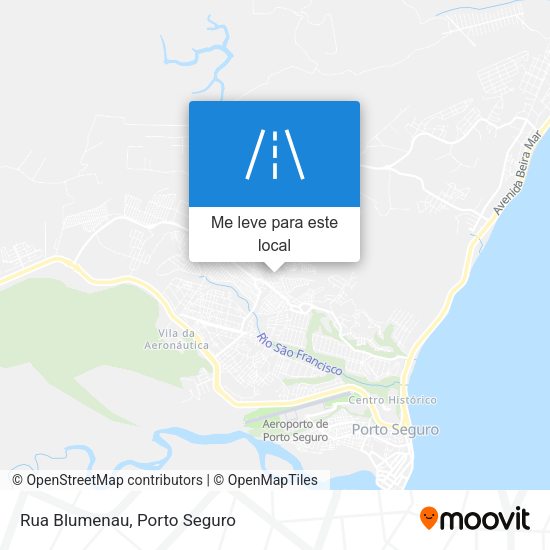 Rua Blumenau mapa