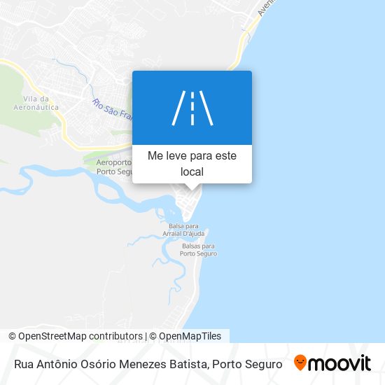 Rua Antônio Osório Menezes Batista mapa