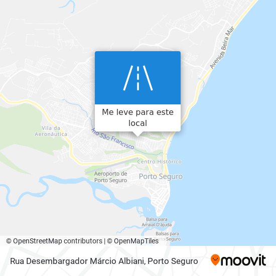 Rua Desembargador Márcio Albiani mapa