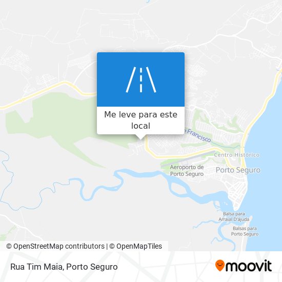 Rua Tim Maia mapa