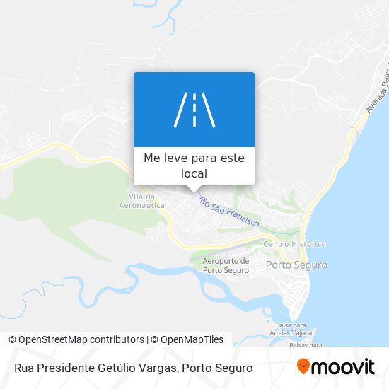 Rua Presidente Getúlio Vargas mapa