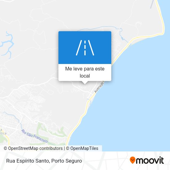 Rua Espírito Santo mapa