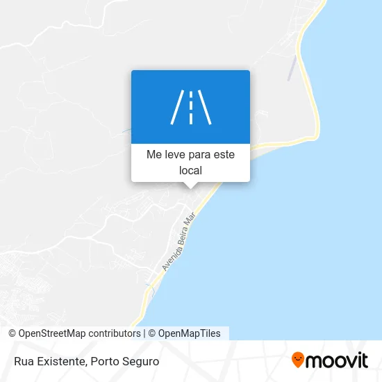 Rua Existente mapa