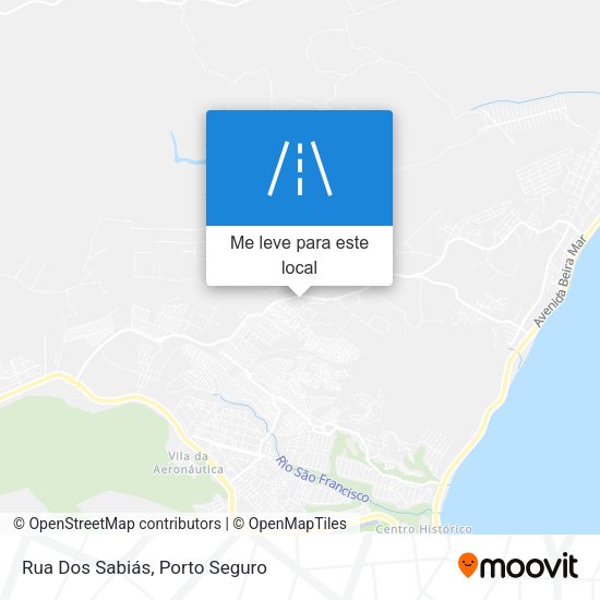 Rua Dos Sabiás mapa