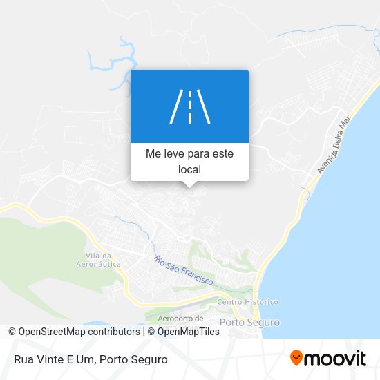Rua Vinte E Um mapa