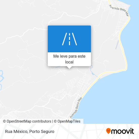 Rua México mapa