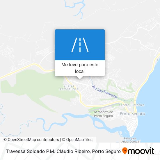 Travessa Soldado P.M. Cláudio Ribeiro mapa