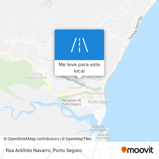 Rua Antônio Navarro mapa