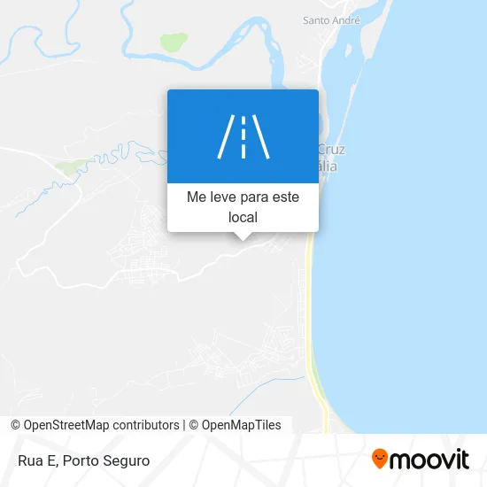 Rua E mapa