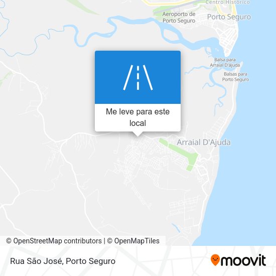 Rua São José mapa