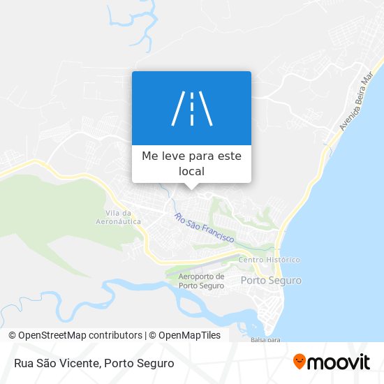 Rua São Vicente mapa