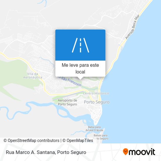 Rua Marco A. Santana mapa