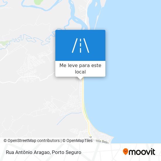 Rua Antônio Aragao mapa