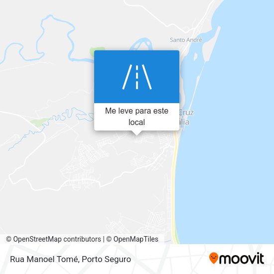 Rua Manoel Tomé mapa