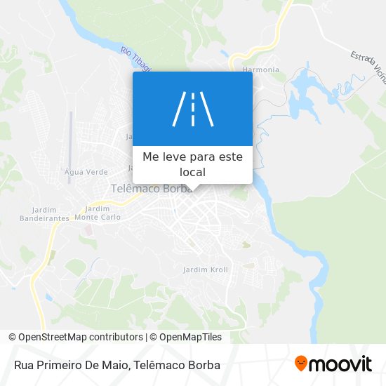 Rua Primeiro De Maio mapa