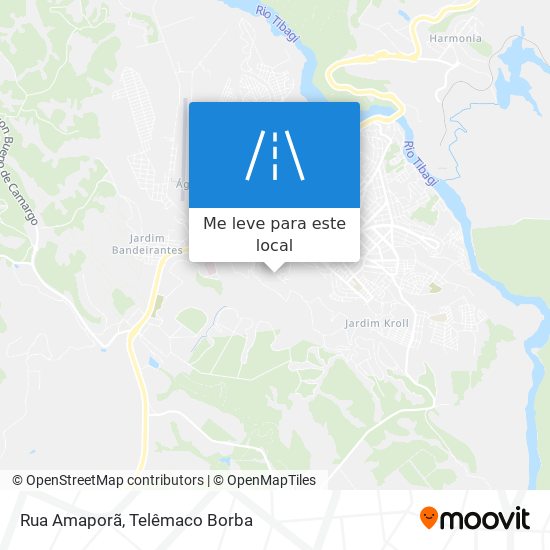 Rua Amaporã mapa