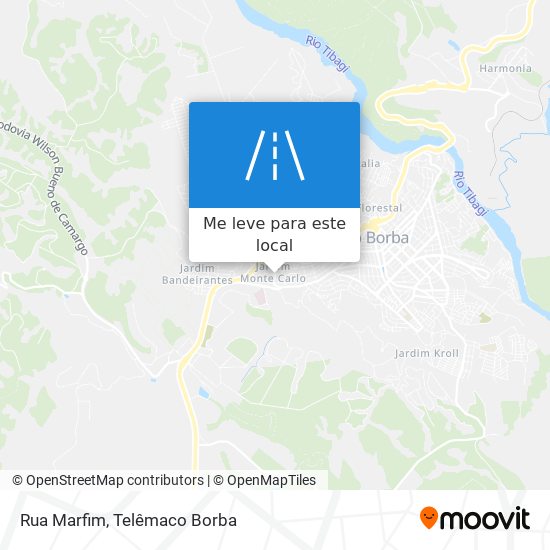 Rua Marfim mapa