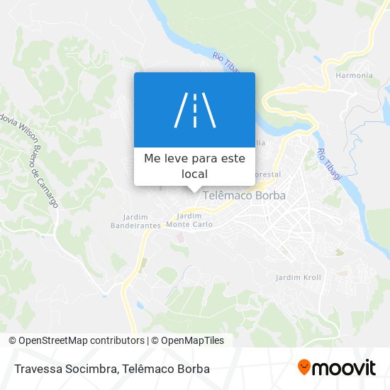 Travessa Socimbra mapa